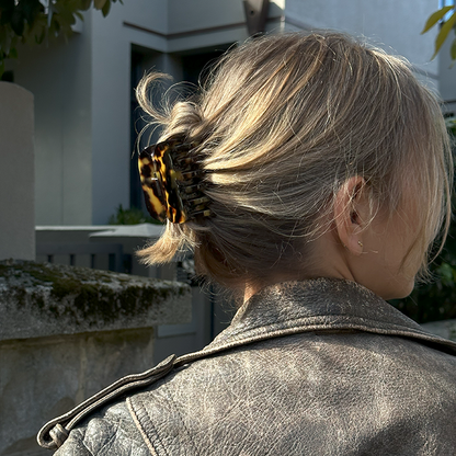Two-Row Hair Claw - Grande (Handmade in France)