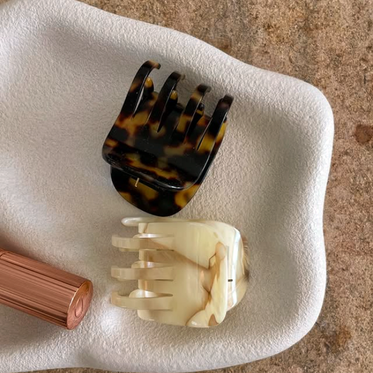 Two-Row Hair Claw - Petite (Handmade in France)